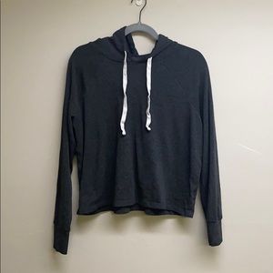 Light Weight Gray Cropped Sweatshirt